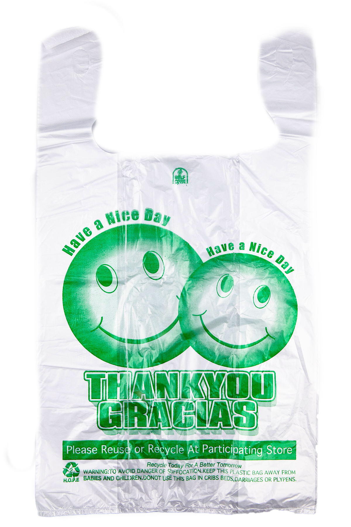 Bolsas Plasticas 1/6 Clear (Thank You 1/6 Clear Tshirt Bags) 700