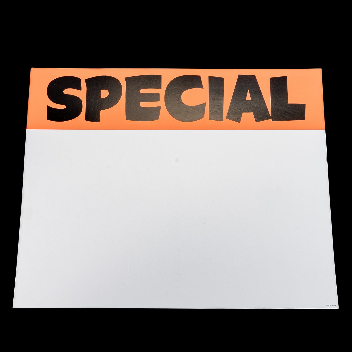 11X14 Special Orage/White Sign Cards