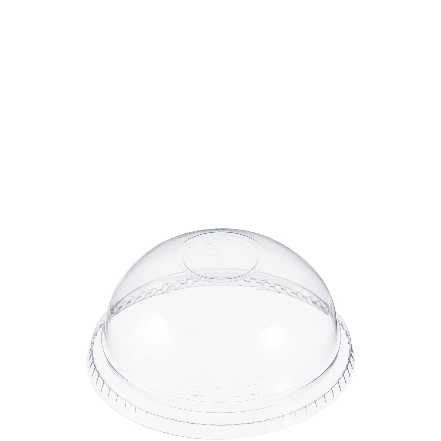 Dart 3.5-20 oz PET Plastic Dome Lid with No Hole Clear DNR662-1000