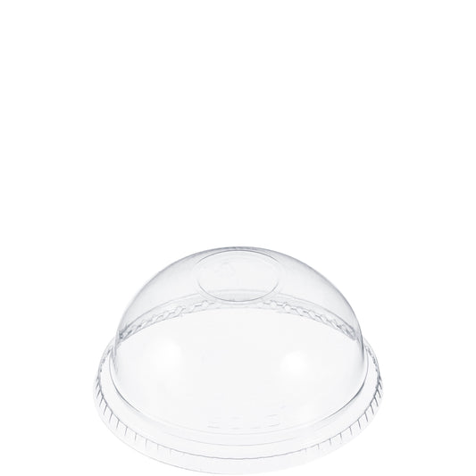 Dart 3.5-20 oz PET Plastic Dome Lid with No Hole Clear DNR662-1000