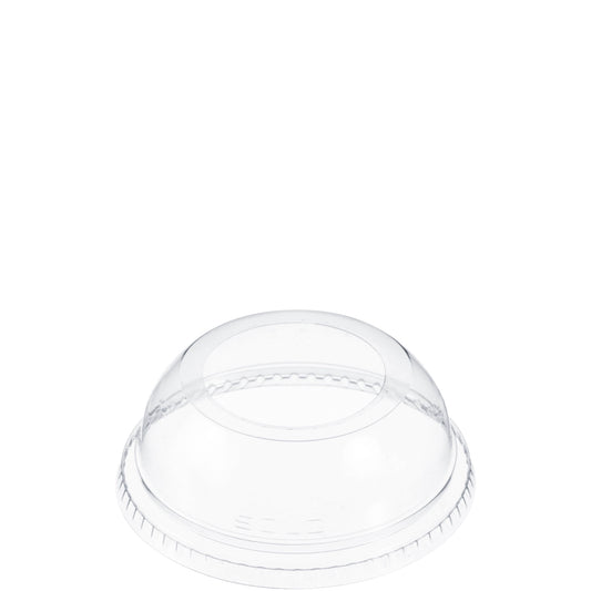 Dart 5-20 oz PET Plastic Dome Lid with 1.9" Hole Clear DLW662-1000