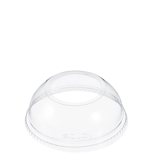 Dart 5.5-24 oz PET Plastic Dome Lid with 1.9 Hole Clear DLW626-1000