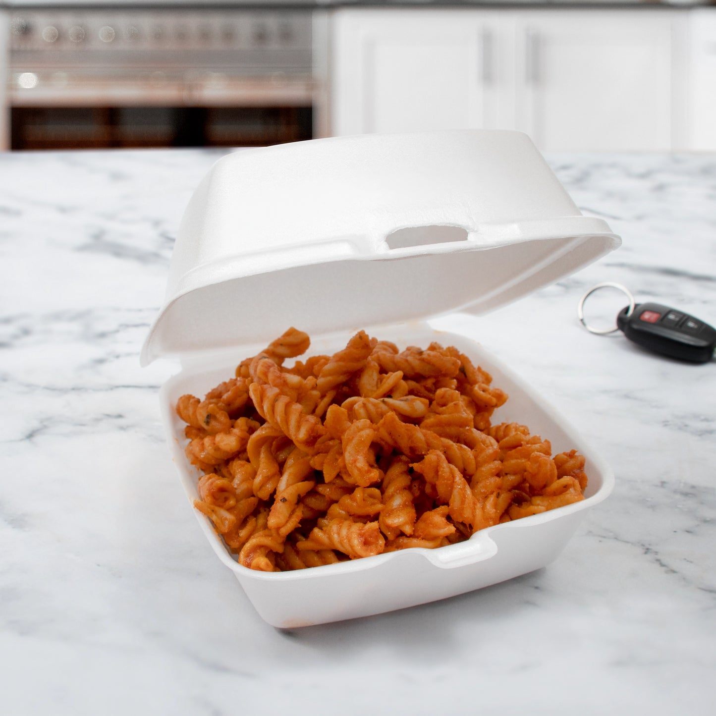 Dart Foam Sandwich Container White 60HT1-500