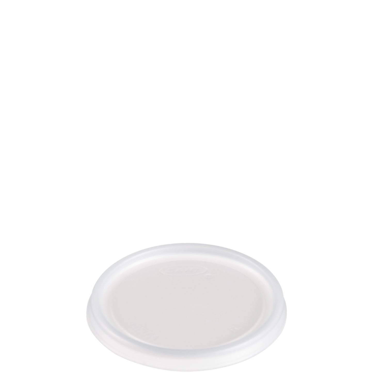 Dart 6oz HIPS Plastic Non-Vented Lid Translucent 6JLNV-1000