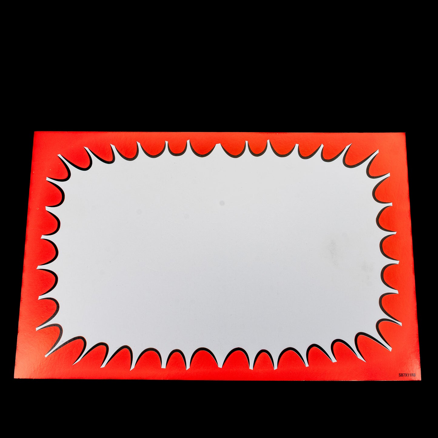 7X11 Red Burst Sign Cards