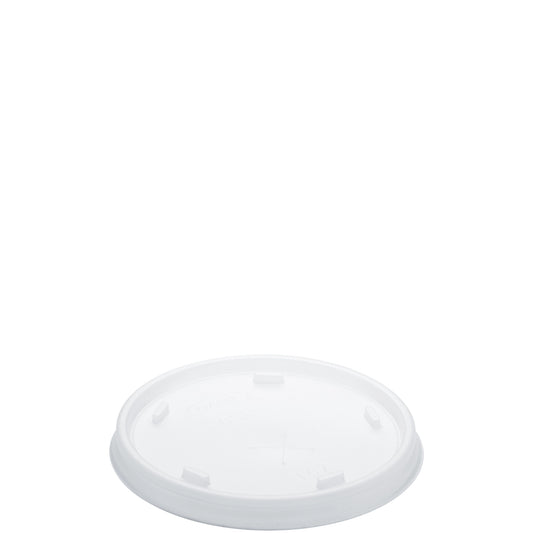 Dart 8oz HIPS Plastic Slotted Lid Translucent 8SL-1000