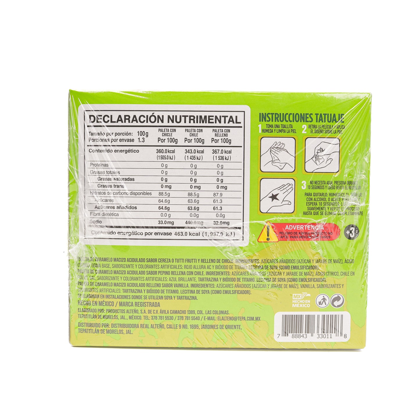 Alteno Coleccion Pale Gol Flavored Llolipops 4.6oz/ box