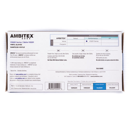 White Vinyl Gloves Powdered & Powder Free (Guantes de Vinyl)