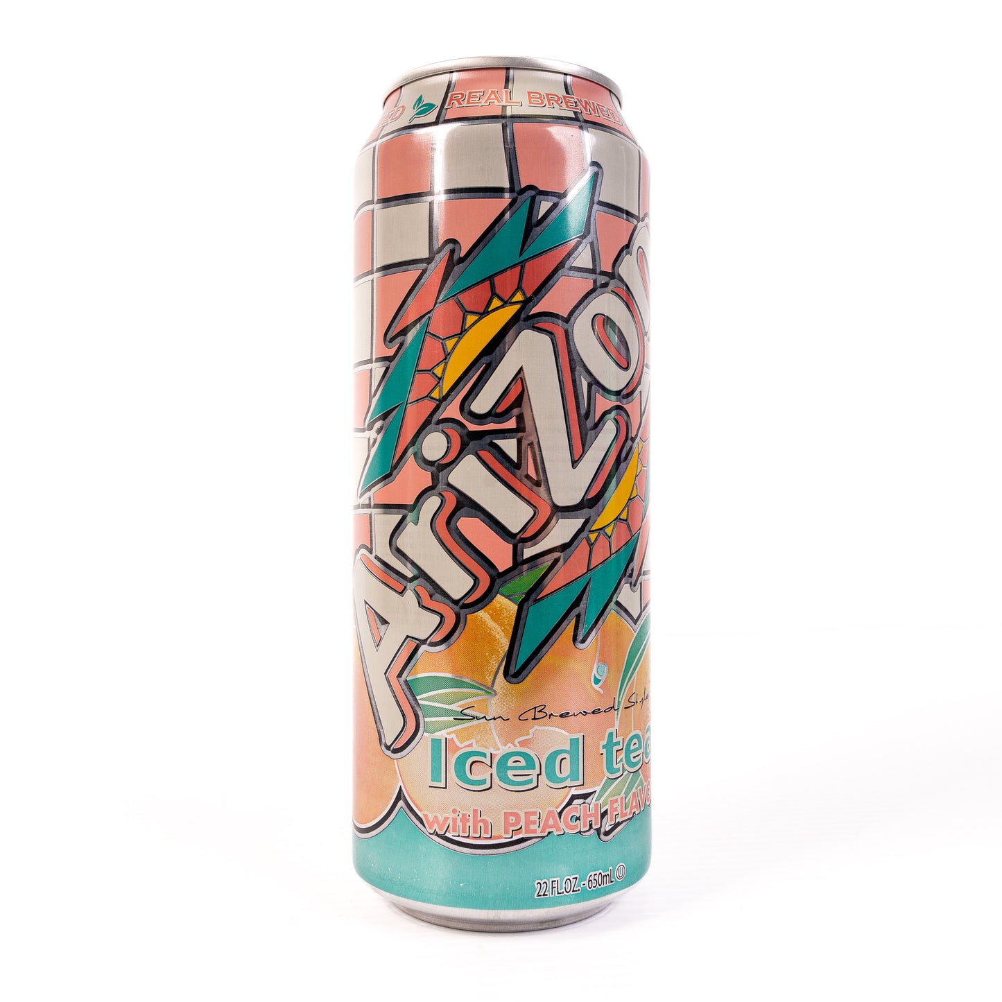 Arizona Iced Tea Peach Fruit Juice Cocktail Drink 22oz