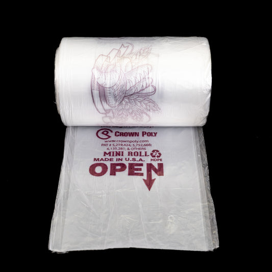 Bakery Mini Roll 15X20 HDPE 6.2 MICS 40/90 3600 Bags (Crown)