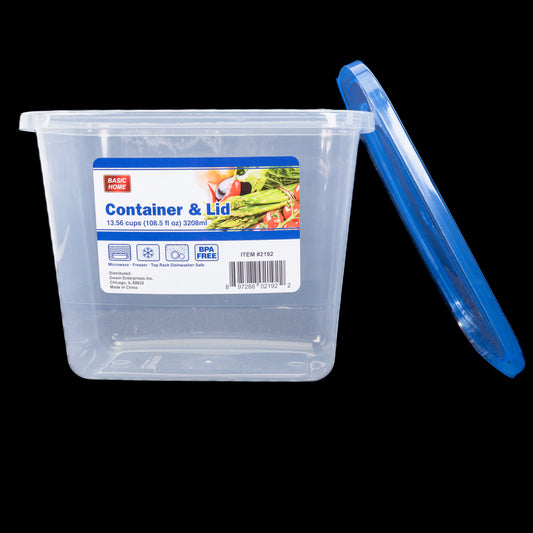 Plastic Food Container Xtralarge 108 Fl Oz Tupper Azul