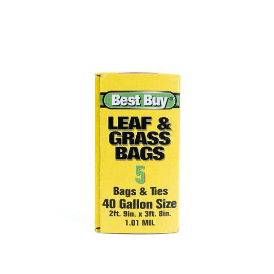 Best Buy 5 Leaf & Grass Bags & Ties 40 Gal