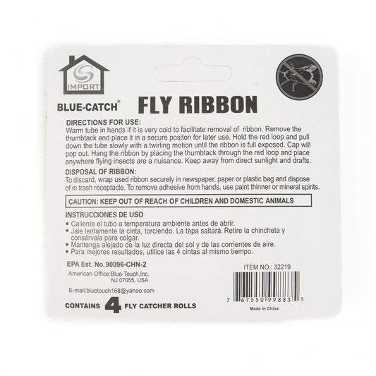 Blue Catch Fly Ribbon 4pc (Atramamoscas)