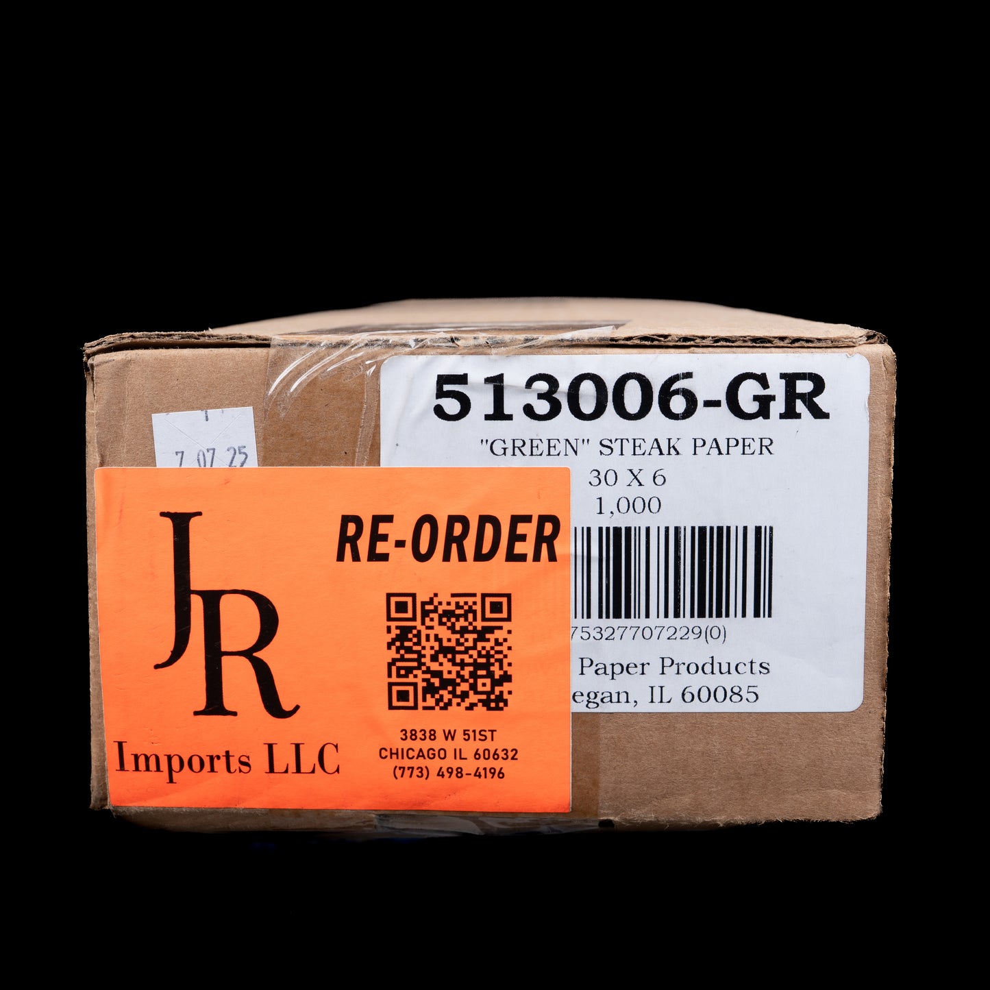 Brown Paper Goods Green Steak Paper 6X30 / 1000 sheets 513006-GR