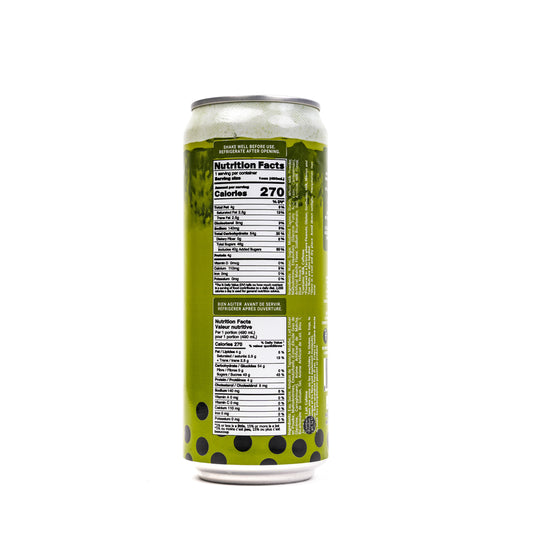 POCAS Bubble Tea Matcha Tapioca Pearls 24/490ml