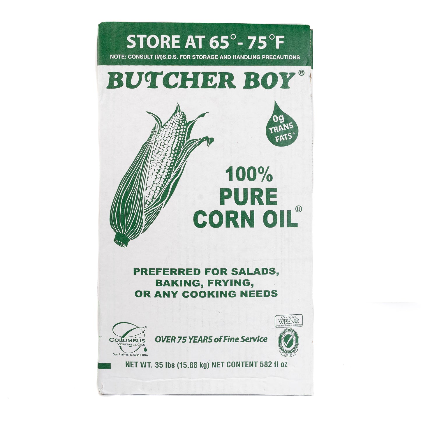 Butcher Boy 100% Pure Corn Oil 35 lbs(Aceite de Maíz)
