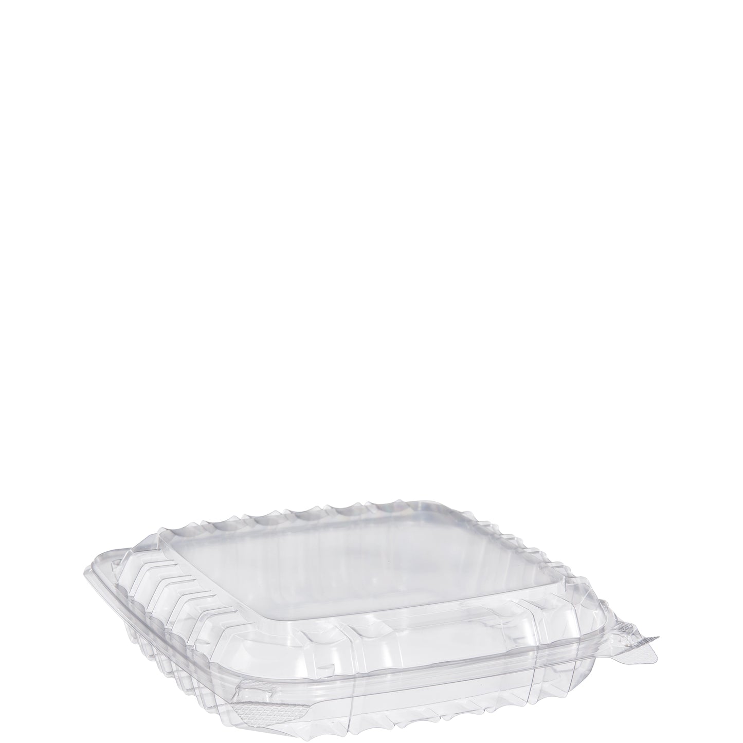 Dart 8in Square Plastic Medium OPS Food Container Clear C89PST1