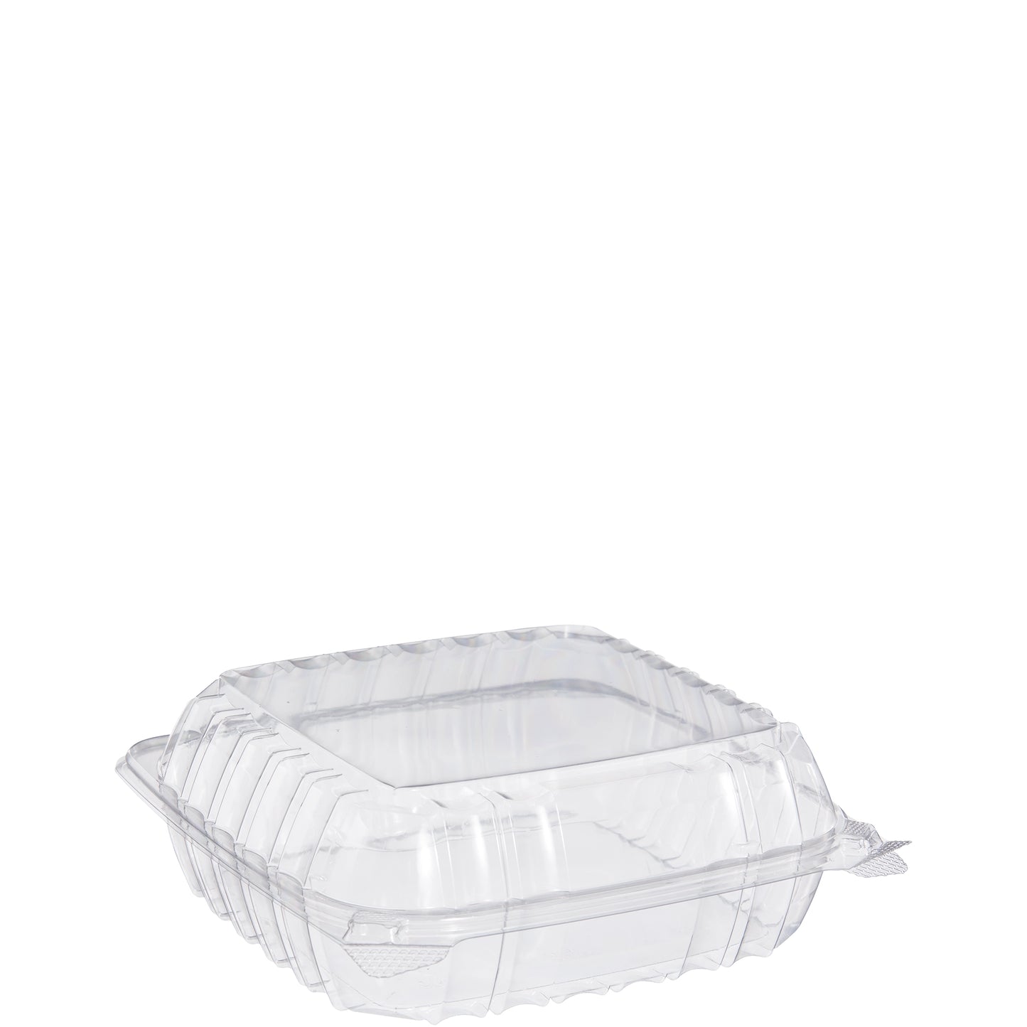 Dart 8in Square Plastic Medium Food Container Clear C90PST1