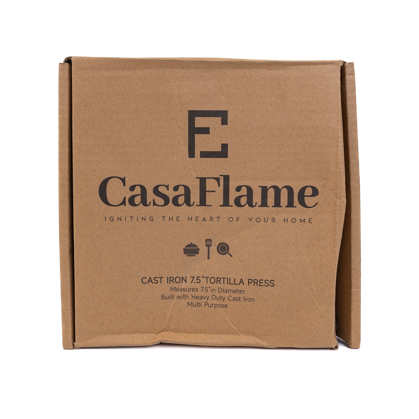 Casa Flame Heavy Duty Cast Iron 7.5" Tortilla Press