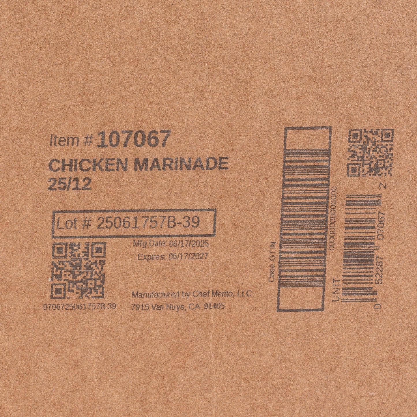 Chef Merito Chicken Marinade 12/25 OZ