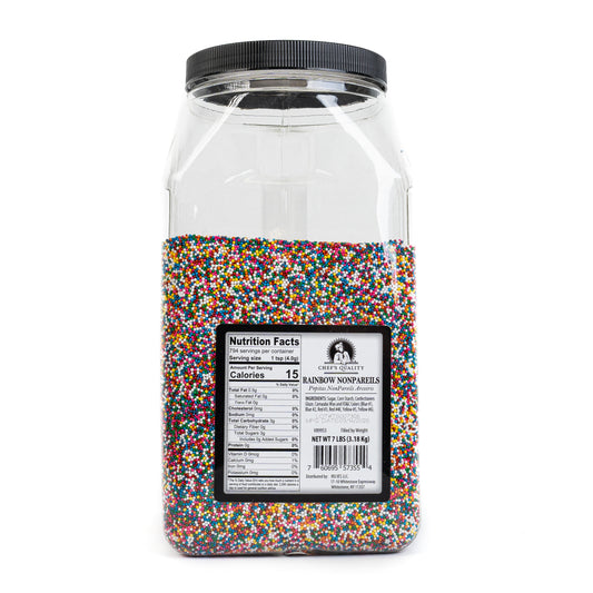 Chef's Quality Rainbow Non Pareils 7 Lbs (Grajea De Bolitas)