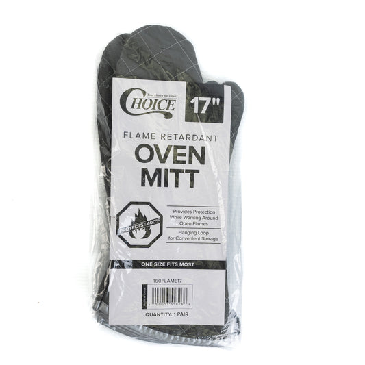 Choice Flame Retardant Oven Mitt 17"(Guantes Para Caliente)