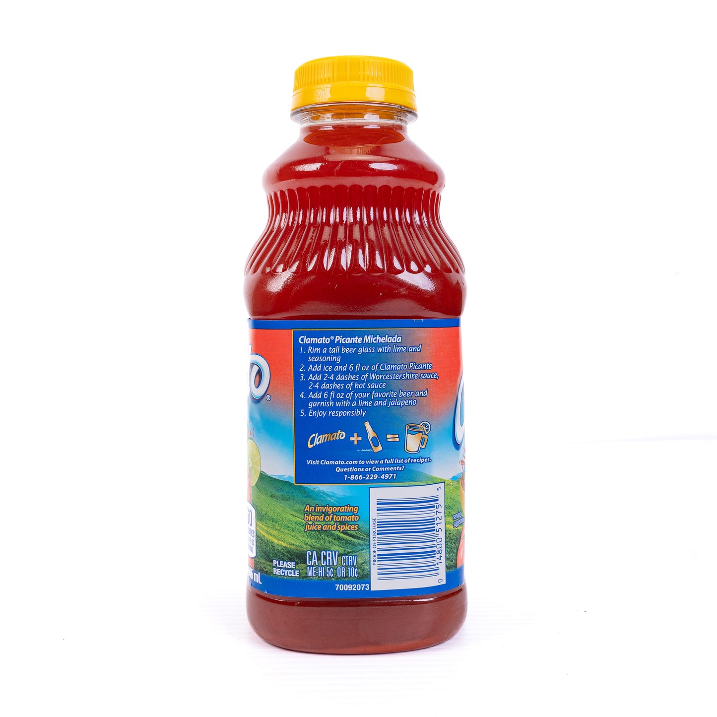 Clamato Original Picante Tomato Cocktail 12/32 Fl oz
