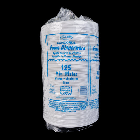 Dart Concorde Foam Dinnerware 9in Plates 500