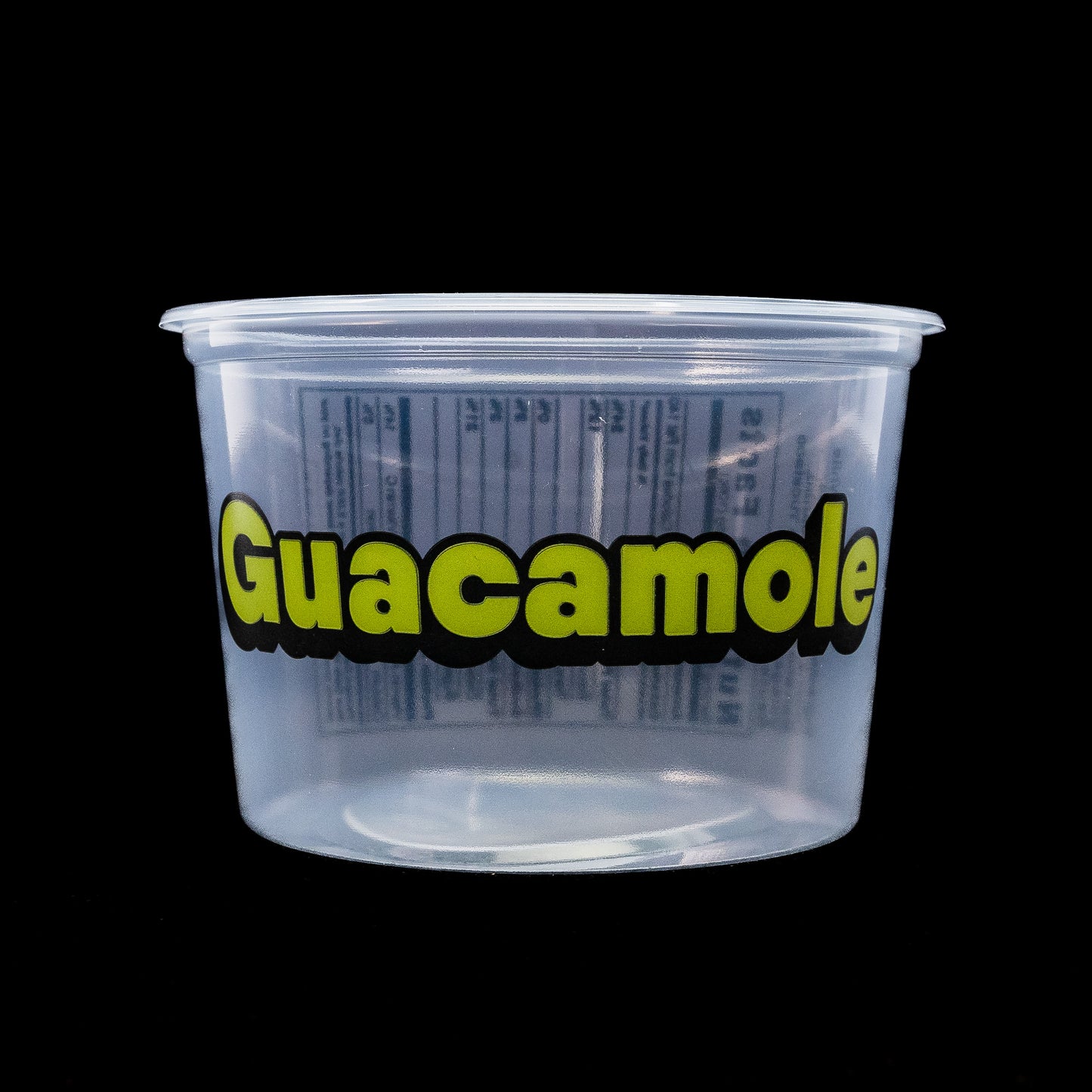 Deli Container Guacamole Print Placon Clear 16 oz 500