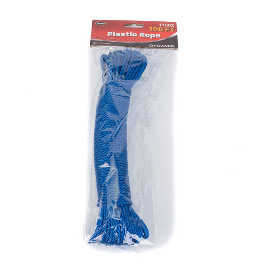 Dowin 100 ft Plastic Rope 12/Case (4 Red/4Blue/4Yellow)