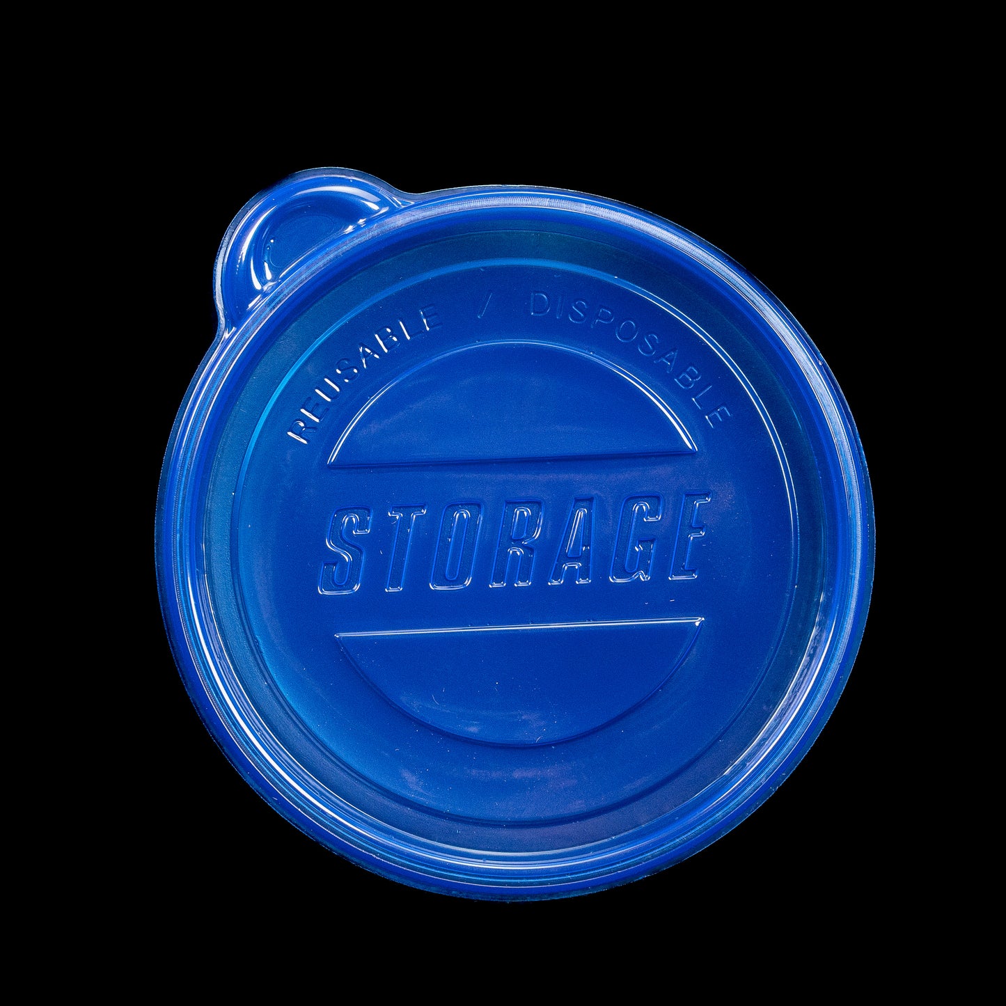 Plastic Food Round Containers 3pk Tuppers Round Azul