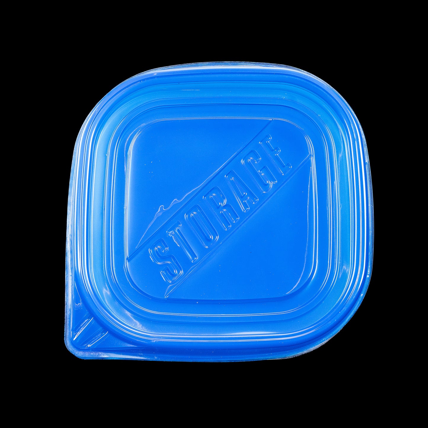 Plastic Food Large Square Containers 3pk Tuppers Value Pack 31oz Azul