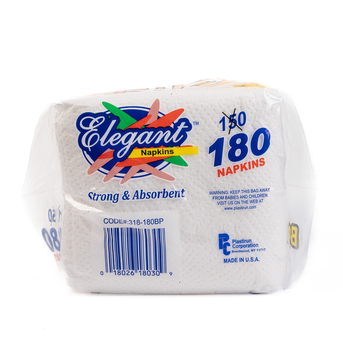 Elegant Napkins Strong Absorbent Bonus Pack Servilletas 18/180