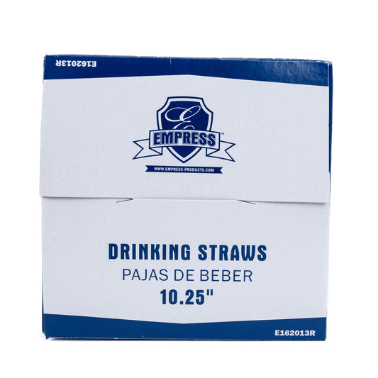 Empress 10.25in Wrapped Giant Red Drinking Straws(Popotes Giant)
