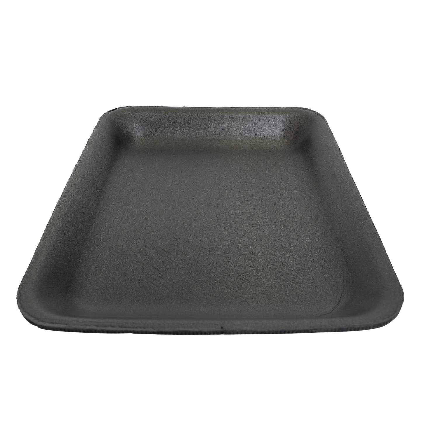 Foam Meat Tray Black 4S 9 1/4" x 7 1/4" x 1/2" - 500/Case