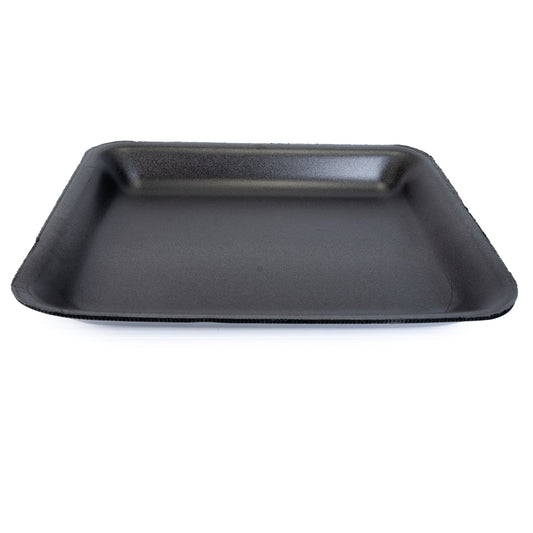 Foam Meat Tray Black 8PP 10 1/2" X 7 15/16" x 1 3/16" 400/Case