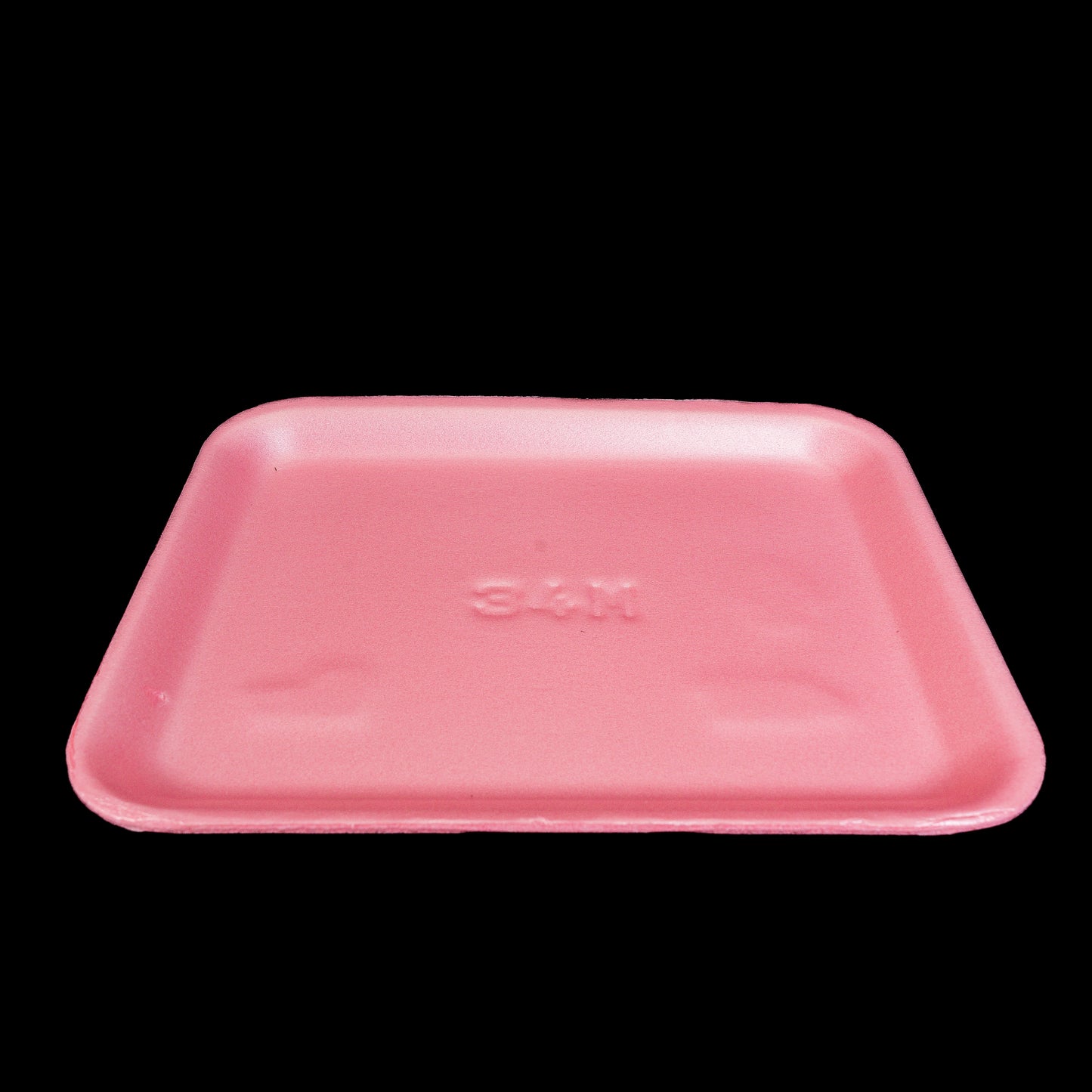 Foam Meat Tray Pink 4S 9 1/4" x 7 1/4" x 1/2" - 500/Case