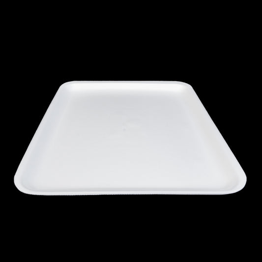 Foam Meat Tray White 12s 11" x 9" x 1/2" - 250/Case