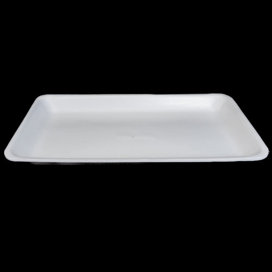 Foam Meat Tray White 15D 14.75" x 8" x 1.125" 200/Case
