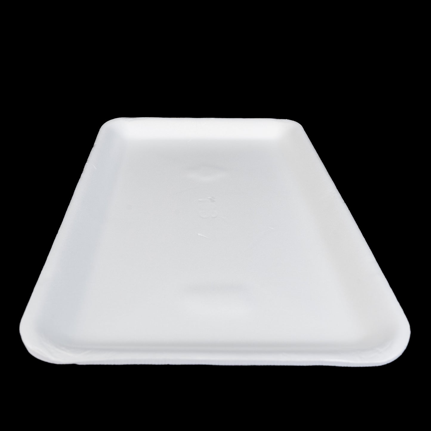 Foam Meat Tray White 16S 11 3/4" x 7 1/2" x 5/8" - 250/Case