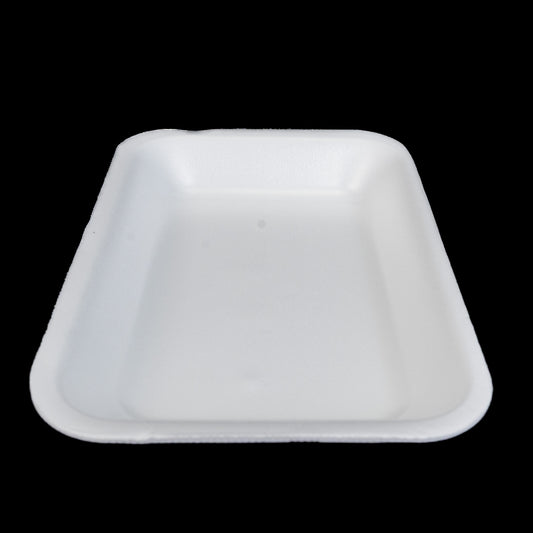 Foam Meat Tray White 2PL 8 1/4" x 5 3/4" x 3/4" - 500/Case