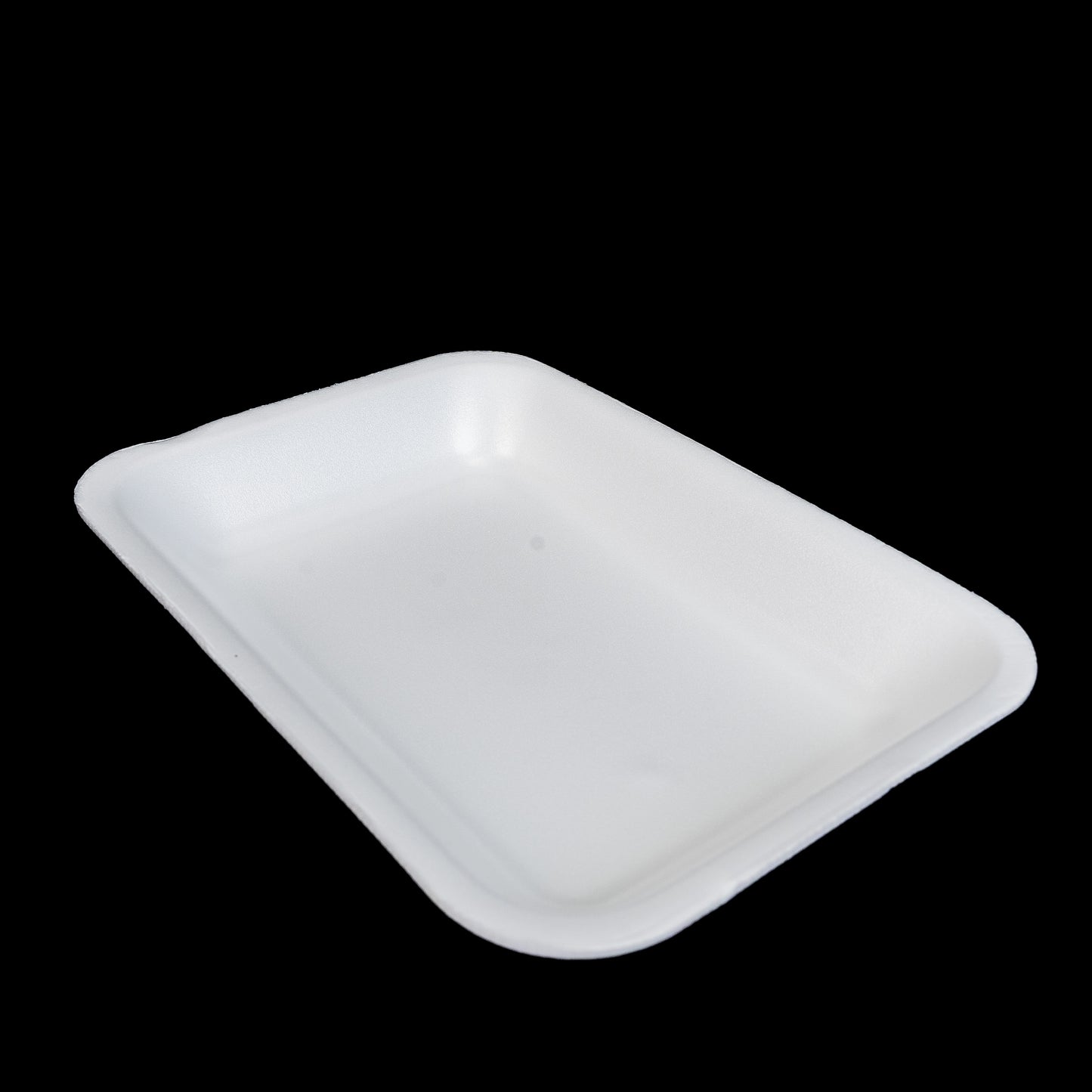 Foam Meat Tray White 2PL 8 1/4" x 5 3/4" x 3/4" - 500/Case