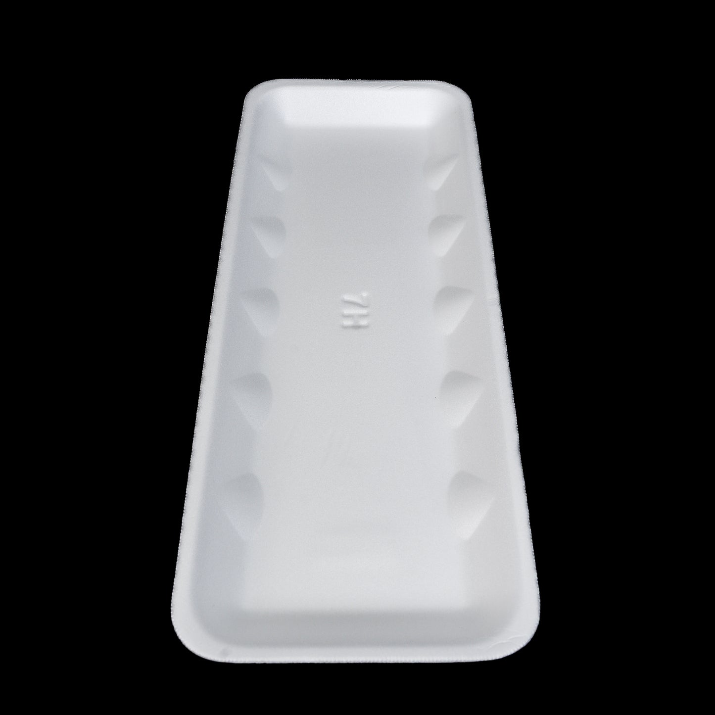 Foam Meat Tray White 7S 14 3/4" x 5 3/4" x 5/8" - 250 NPX