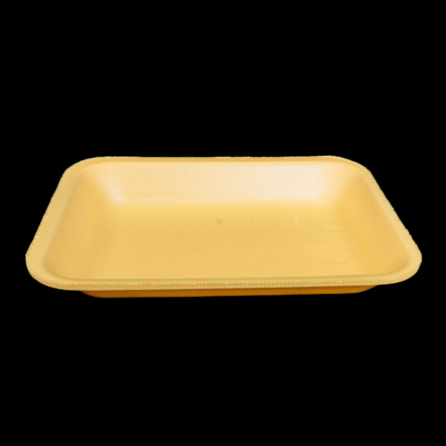 Foam Meat Tray Yellow 2pl Npx 8 1/4" x 5 3/4" x 3/4" - 500/Case