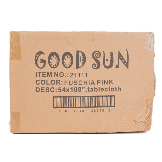 Good Sun Fuschia Pink Party Plastic Tablecover 54"x108" 48/CT