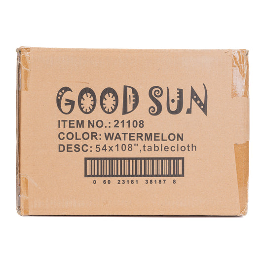 Good Sun Watermelon Party Plastic Tablecover 54"x108" 48/CT