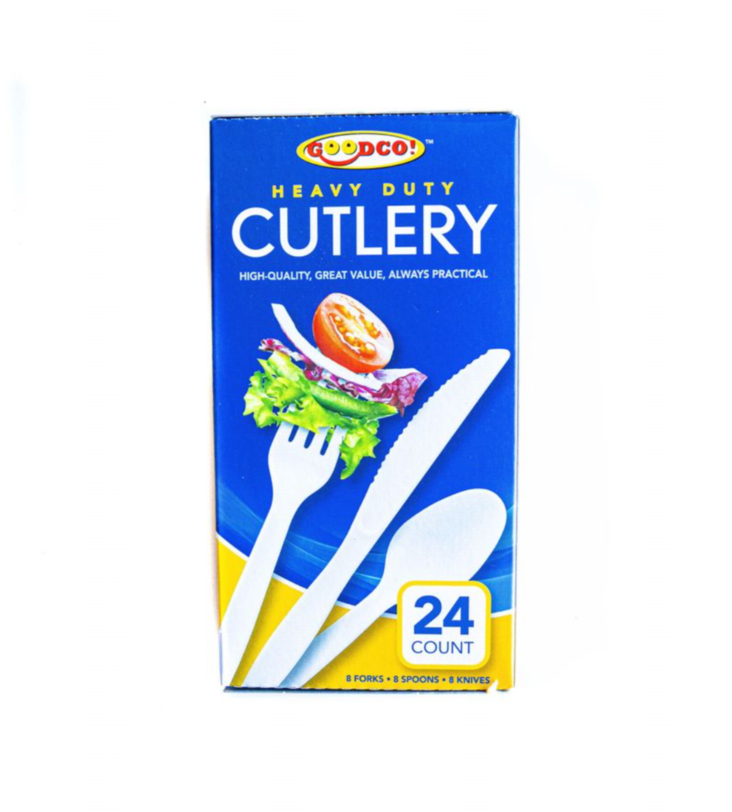 GoodCo Heavy Duty Cutlery White Good Plastics Mix