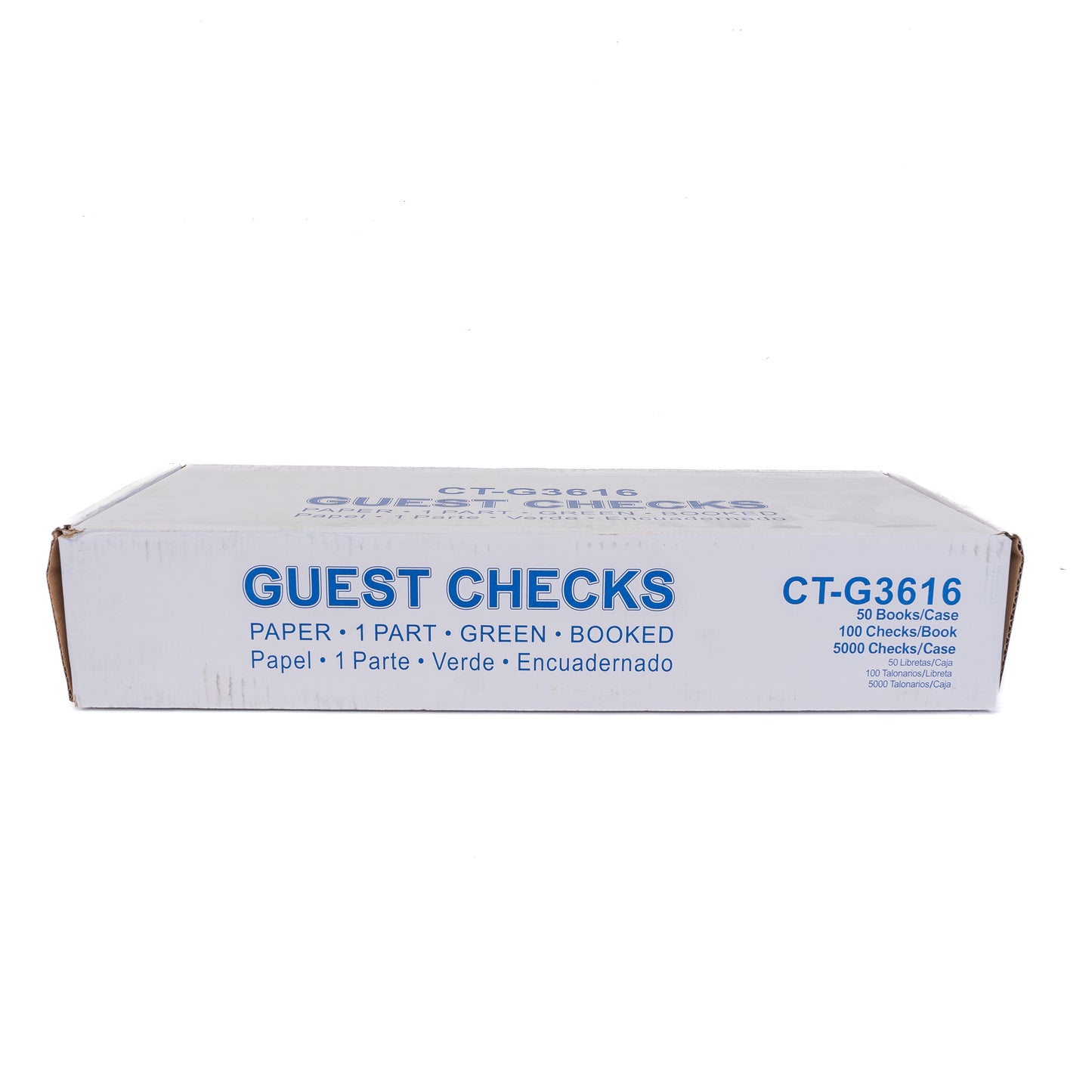 Guest Checks Carborless Paper 1 Part Green 10 Books G3616