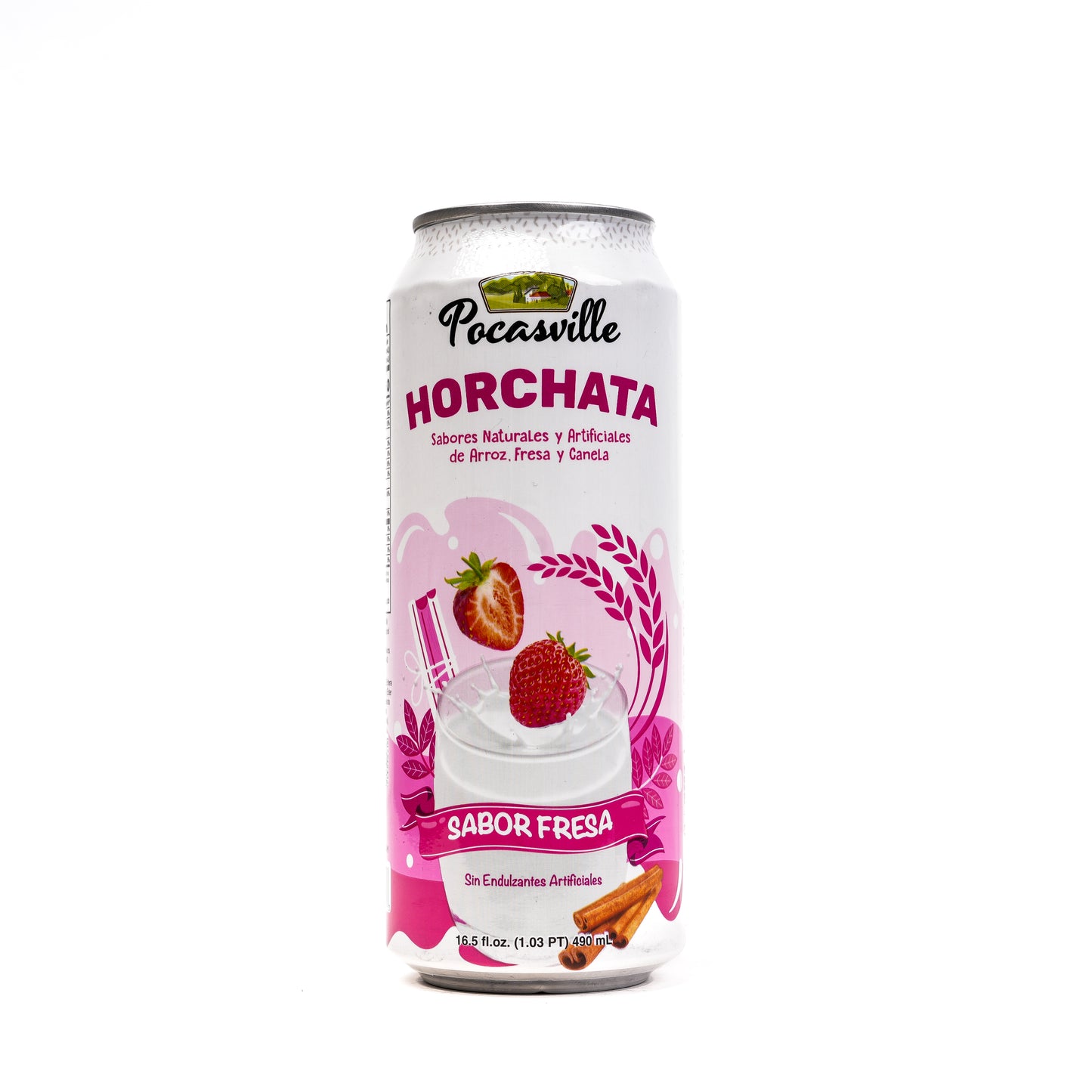 Pocasville Horchata Strawberry Cinnamon 12/490ml