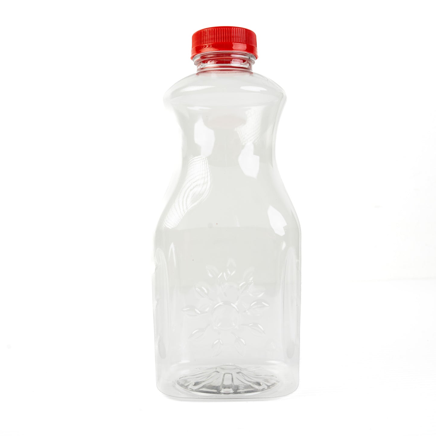 JR Imports Clear PET Plastic Square Juice Bottles